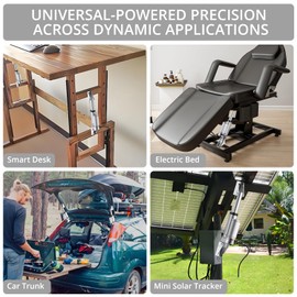 Justech 12V Linear Actuator 160LBS/750N-2inch/50mm Linear Motion Actuator 10mm/s with IP65 Waterproof for Electric Door Window Bed RV Industrial Machinery Vessels Solar Tracker