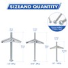 28Pcs Heavy Duty Drywall Anchors, Toggle Bolts and Wing Nut