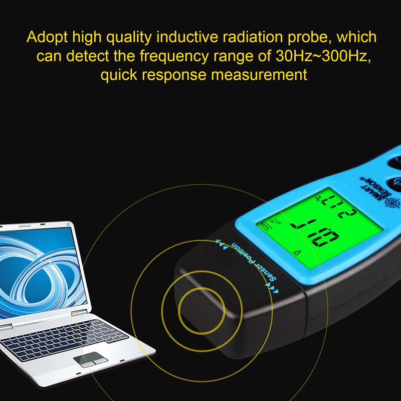LCD Electromagnetic Radiation Detector Portable Mobile Phone Radiation Tester for