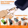 Yitexin Adjustable Phone Lanyard with Zippered Wallet Pouch, Detachable Anti