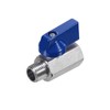 PATIKIL 1/4 NPT Brass Mini Ball Valve, 1 Pack NPT