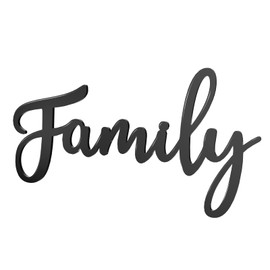 Zzbakress Family Signs for Home Decor Wall,Family Wall Decor Rustic Letter Signs (style2)