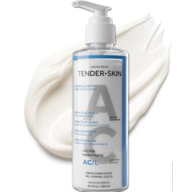 Tenderskin AC Loción Hidratante Diaria para Rostro y Cuerpo | Piel Normal a Muy Seca | Ceramidas Esenciales, Extracto de Arnica & Pepino y Ácido Hialu