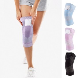 Unisex Sports Knee Support for Running, Golf, Fitness, Basketball Hiking Black/L 2ea