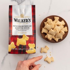 Pure Butter Shortbread Mini Scottie Dogs By "Walkers" (2) 4.4oz Bags