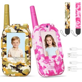 GamiAcces Video Walkie Talkies for Kids with Camera, Rechargeable