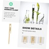 ULTECHNOVO 10pcs Bamboo Test Tube Holder Clips Laboratory Accessory for