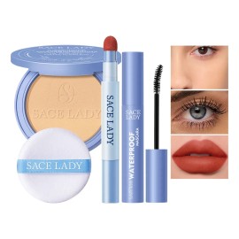 Sace Lady Kit Maquillaje 3 En 1 Polvo Labial Y Mascara 111g