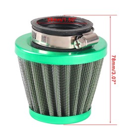 CMIYETO 38mm Air Filter for Apollo SSR Moped ATV Go kart Scooter Pit Dirt Bike for VM22 PZ22 PZ26 PZ27 PD18J NC50 Carburetor 50cc 70cc 80cc 90cc 110cc 125cc 150cc 196cc 200cc 212cc Engine Parts Green
