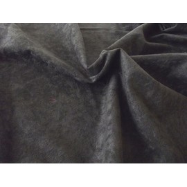 Faux Suede Suedette Fabric Material 170g-Black, 1Mtr 150cm x 100cm, Polyester, Black