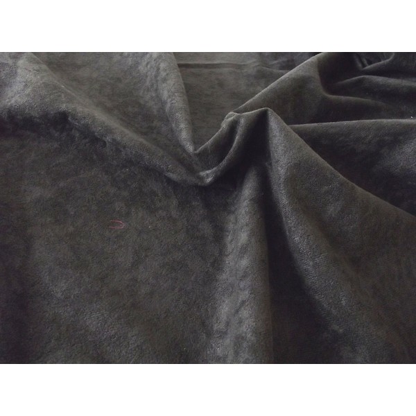 Faux Suede Suedette Fabric Material 170g-Black, 1Mtr 150cm x 100cm,