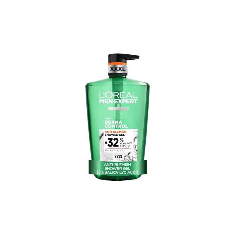 L'Oréal Men's Shower Gel, Men Expert Derma Control Anti-Blemish Body