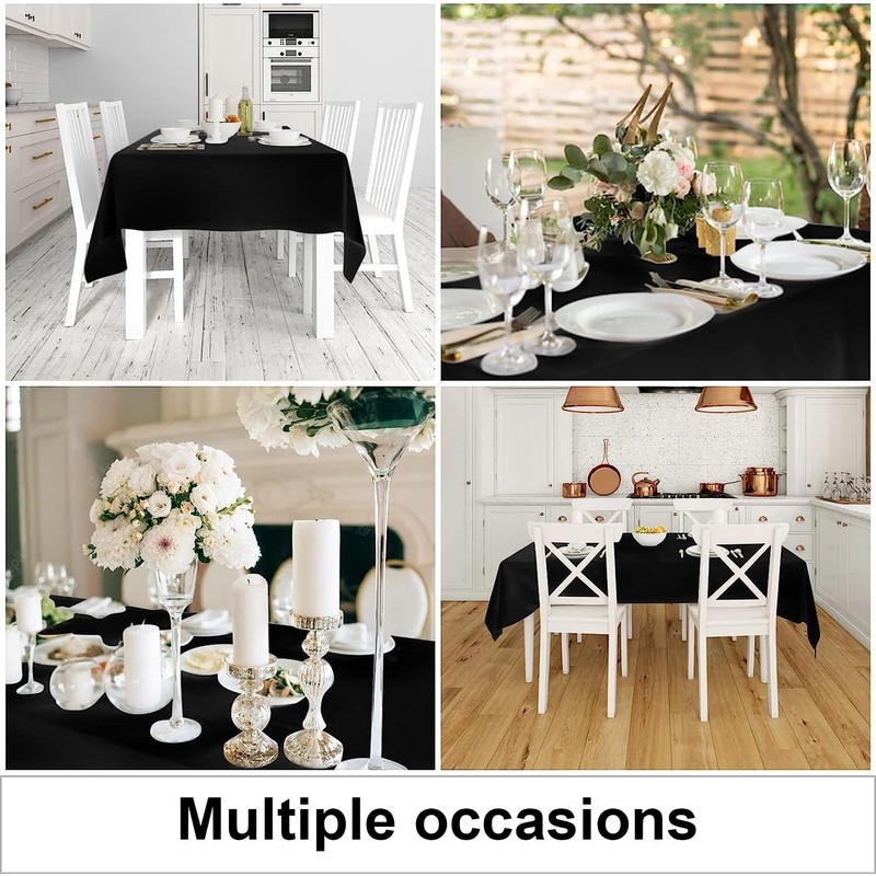 smiry Table Cloth Wipe Clean Rectangular 140x200 cm, Wipeable Water