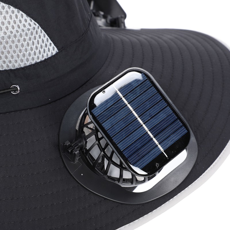 Wide Brim Solar Fan Hat Outdoor Fishing Sunscreen Quick Drying