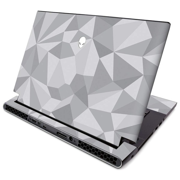 MightySkins Skin for Alienware m15 R2 (2019) - Gray Polygon