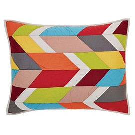 VHC Brands Boho & Eclectic Bedding-Rowan White Sham, Standard