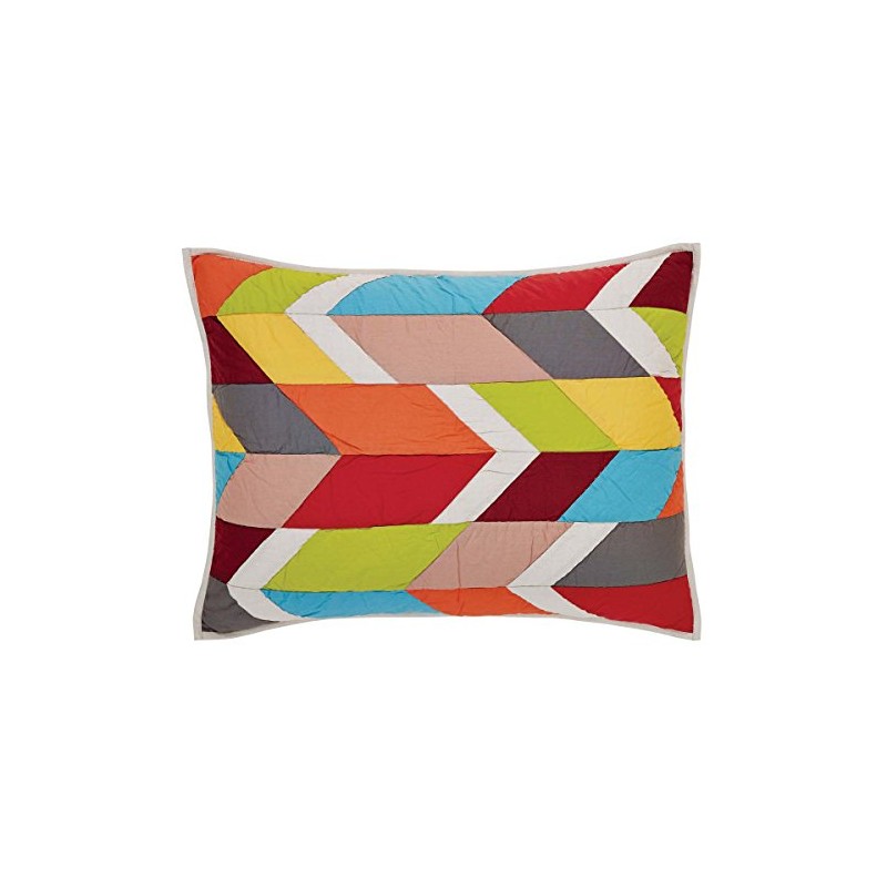 VHC Brands Boho & Eclectic Bedding-Rowan White Sham, Standard