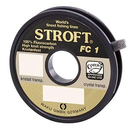 STROFT FC1 Fluorocarbon 0.180 on a 25 m Reel Crystal Transparent
