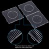 H&W 4PCS 5mm Fuse Beads Boards, Large Clear Pegboards Kits,