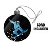 Snowboarder on Black Acrylic Christmas Tree Holiday Ornament