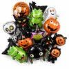 Mini Halloween Foil Balloons – Bat, Pumpkin and Skull Party