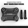 NICECNC Handlebar Riser Pull Back Plate Aluminium Black Handlebar Displacement