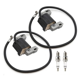 JUUDDENPARTS 591459 Ignition Coils with Spark Plug Replacement for Brig-straton 591459 492341 490586 491312 495859 690248 715231, Replacement for Craftsman 750256060 580327071 580327072 Engines