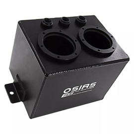 Lanotech 3L Dual Billet Aluminum Fuel Surge Tank / Surge Tank Without 044 Fuel Pump Black