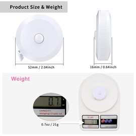 DiCUNO 60-Inch 1.5 Meter Soft and Retractable Tape Body Tailor Sewing Craft Cloth Dieting Measuring Tape (3 Pcs of White with Soft Tape)