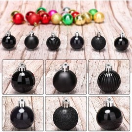 Mtgluk Christmas Balls Decoration Ornaments for Xmas, Christmas Tree Ornaments Mini Shatterproof Glitter Shiny Hanging Ball for Holiday Wedding Party Decoration (36pcs 1.6inch)