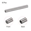 sourcing map M6 Internal Thread Dowel Pin 6pcs 10x100mm Chamfering
