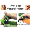 4 Pack Palm Peeler,Hand Vegetable Peeler, Finger Grips Comfortable to