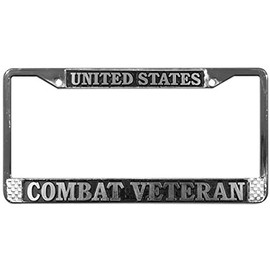 Combat Veteran License Plate Frame