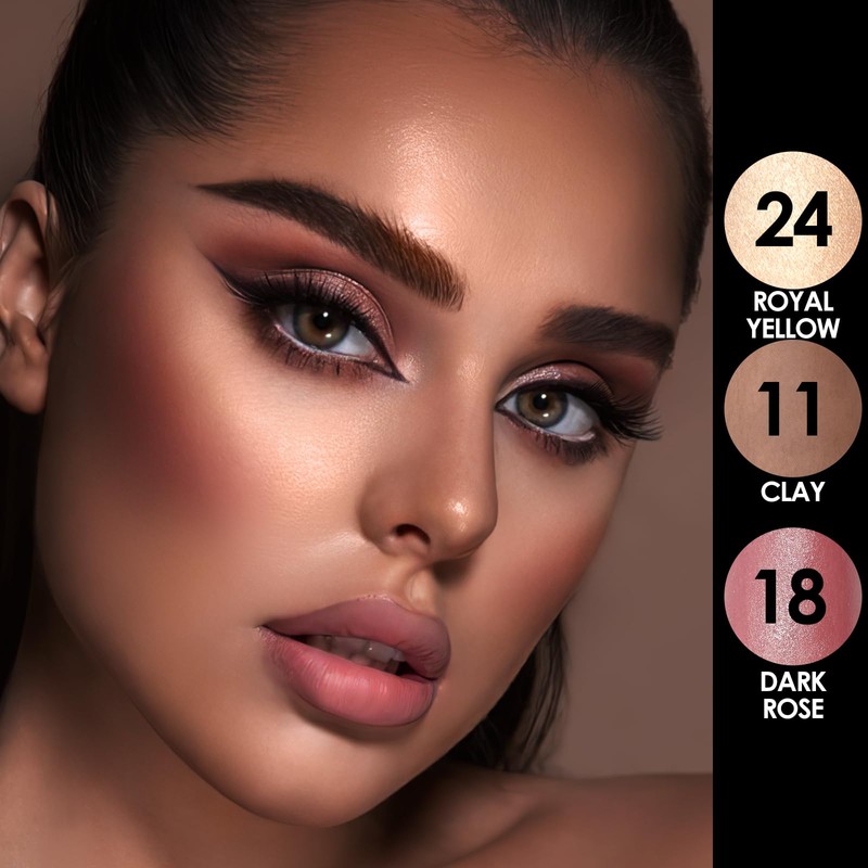 FOCALLURE 3PCS Cream Contour Stick - Highlighter Bronzer Blush Set