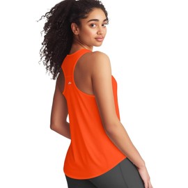 Racerback Tank Top Sports(Orange Red,L)