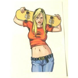 AllStar Skate City Sticker Vending Decal