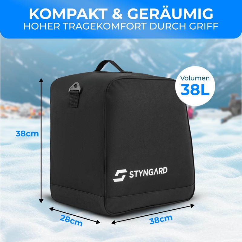 STYNGARD Ski Boot Bag with Space for Accessories [38 L]