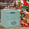 Pitmoly Stainless Steel Bread Box, 2 Layer Roll Top Bread