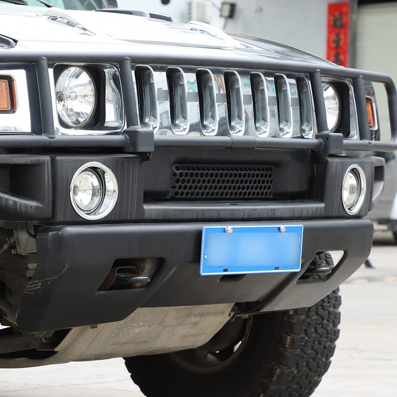Qiosreui Front Fog Light Lamp Cover Ring for Hummer H2