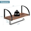 Paper Towel Holder Wall Mount Farmhouse Wood Paper Towel Holder