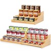 TISTON Expandable Bamboo Can Organizer for Pantry, 3-Tier Adjustable Pantry