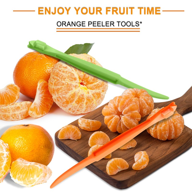 Mabor 6Pcs Orange Peeler Tool Plastic Citrus Lemon Peeler Orange