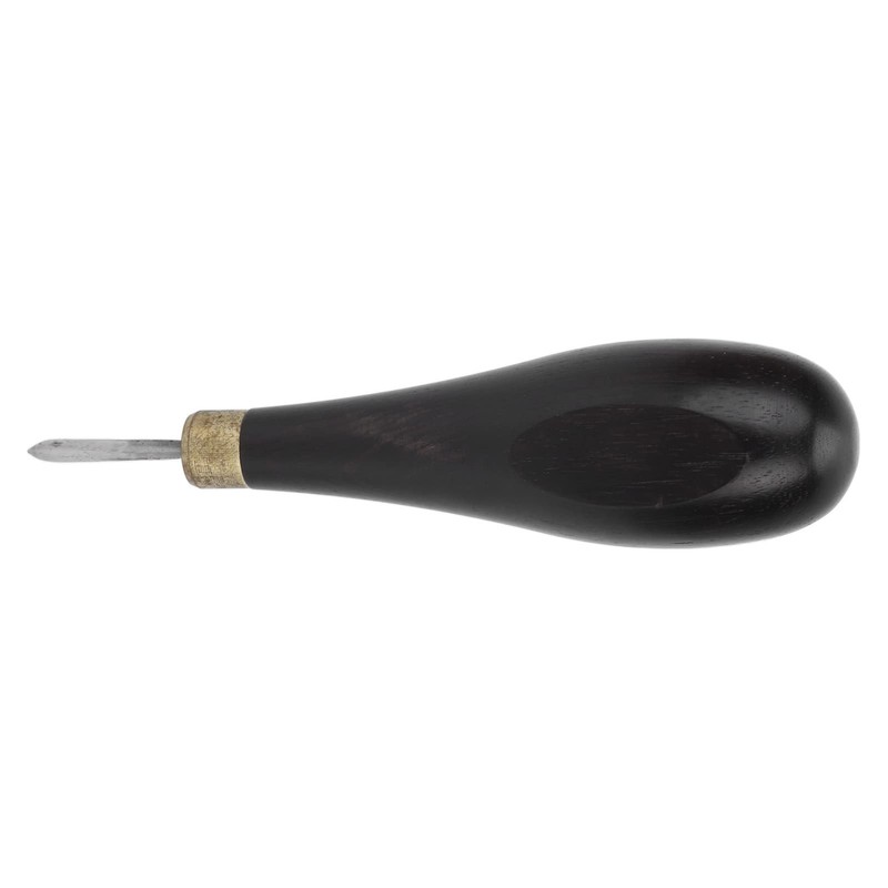 Leather Sewing Awl, Red Sandalwood Steel Rhombus Awl Professional Mahogany