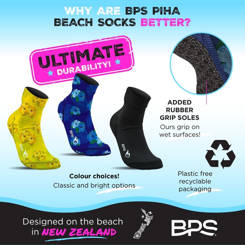 BPS New Zealand ‘Piha’ Beach Volleyball Socks Sand Soccer Socks