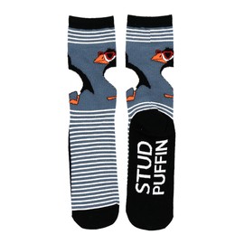 Lazy One Men's and Women's Novelty Crew Socks, Funny Socks (Stud Puffin, Men)