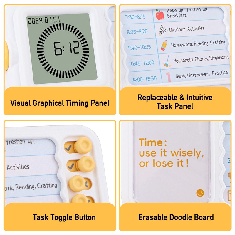 Task Timer, Timer for Kids, Visual Schedule for Kids with