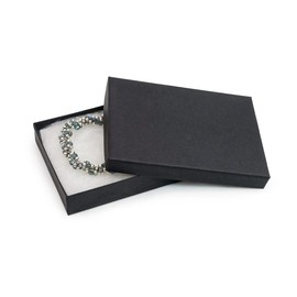 Black Matte Cotton Filled Jewelry Box #53 (Case of 100)