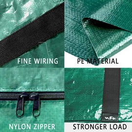 Christmas Tree Bag Storage 7.5FT/6FT Heavy Duty Waterproof Christmas Tree Storage Bag for Artificial Christmas Tree Green