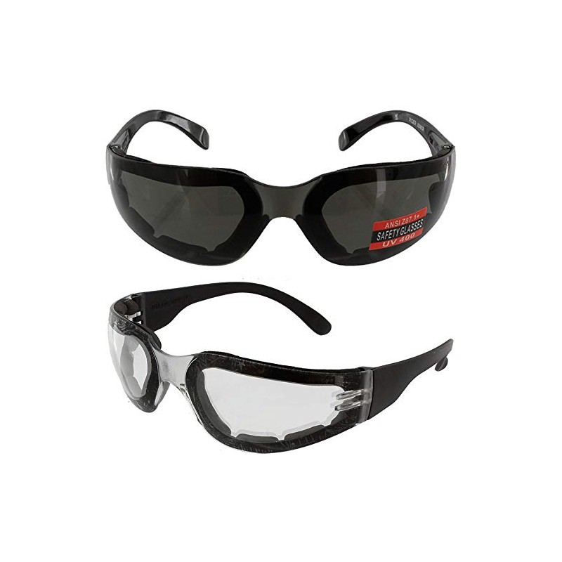 GV GV 2 Motorcycle Riding Glasses Day and Night Smoke