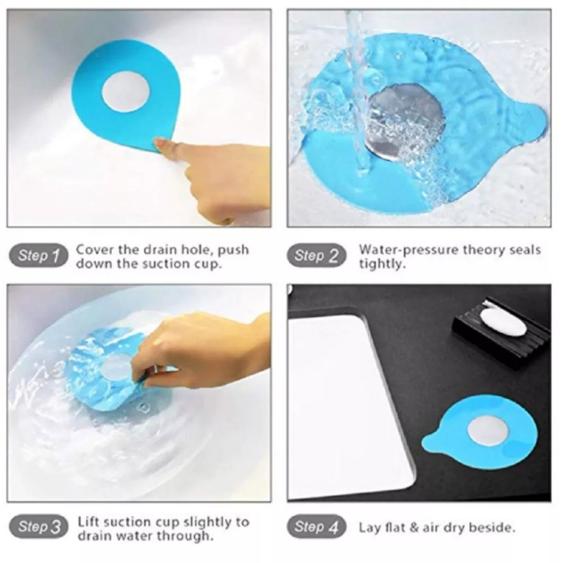 TIKA 2 Silicone Drain Plug Cover Set - Kitchen/Bath Sink